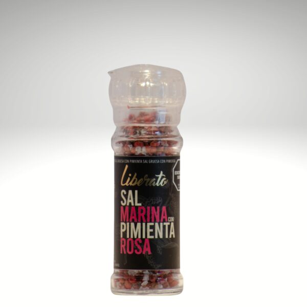 Molinillo Sal Marina Gruesa con Pimienta Rosa