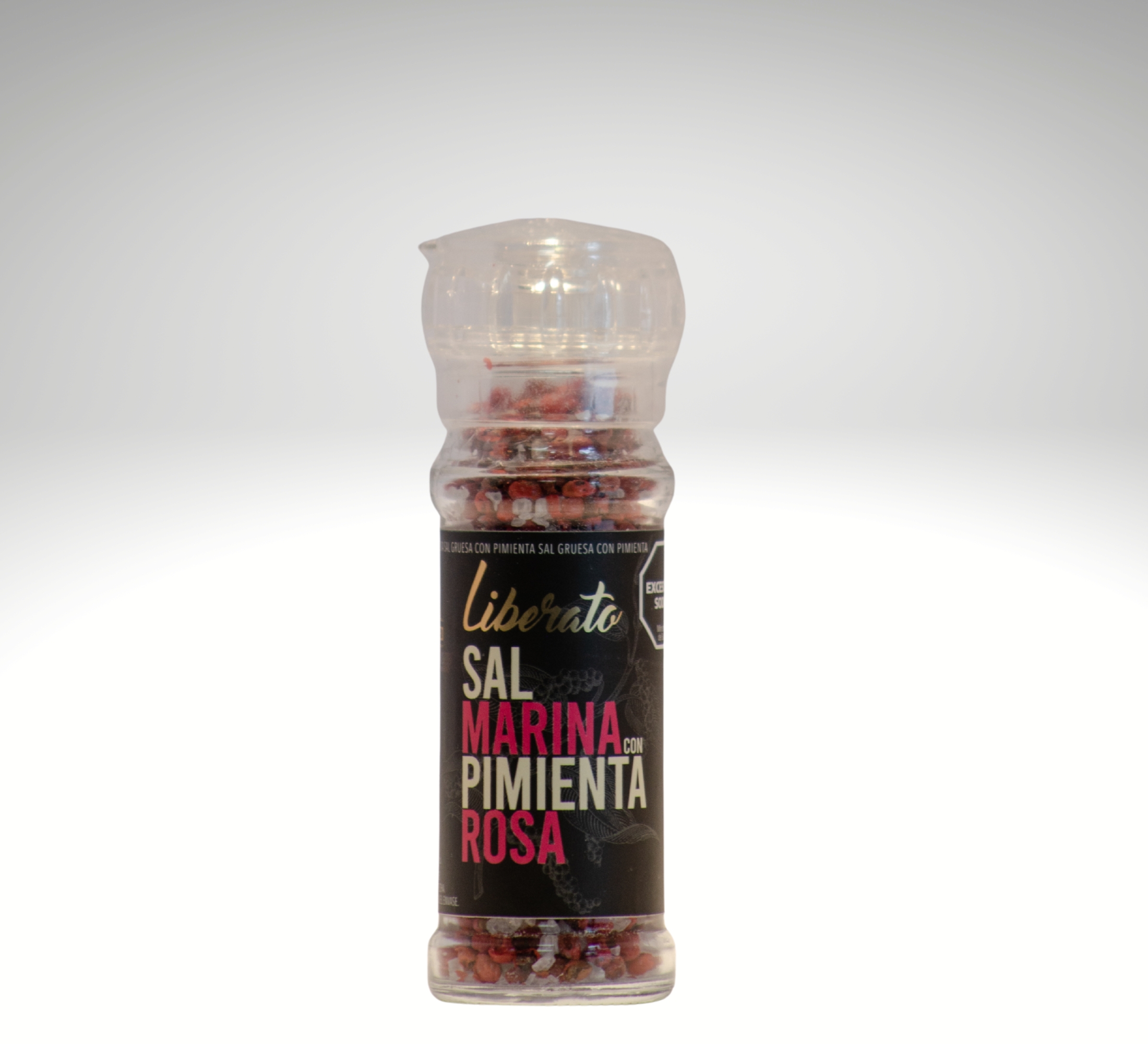 Molinillo Sal Marina Gruesa con Pimienta Rosa